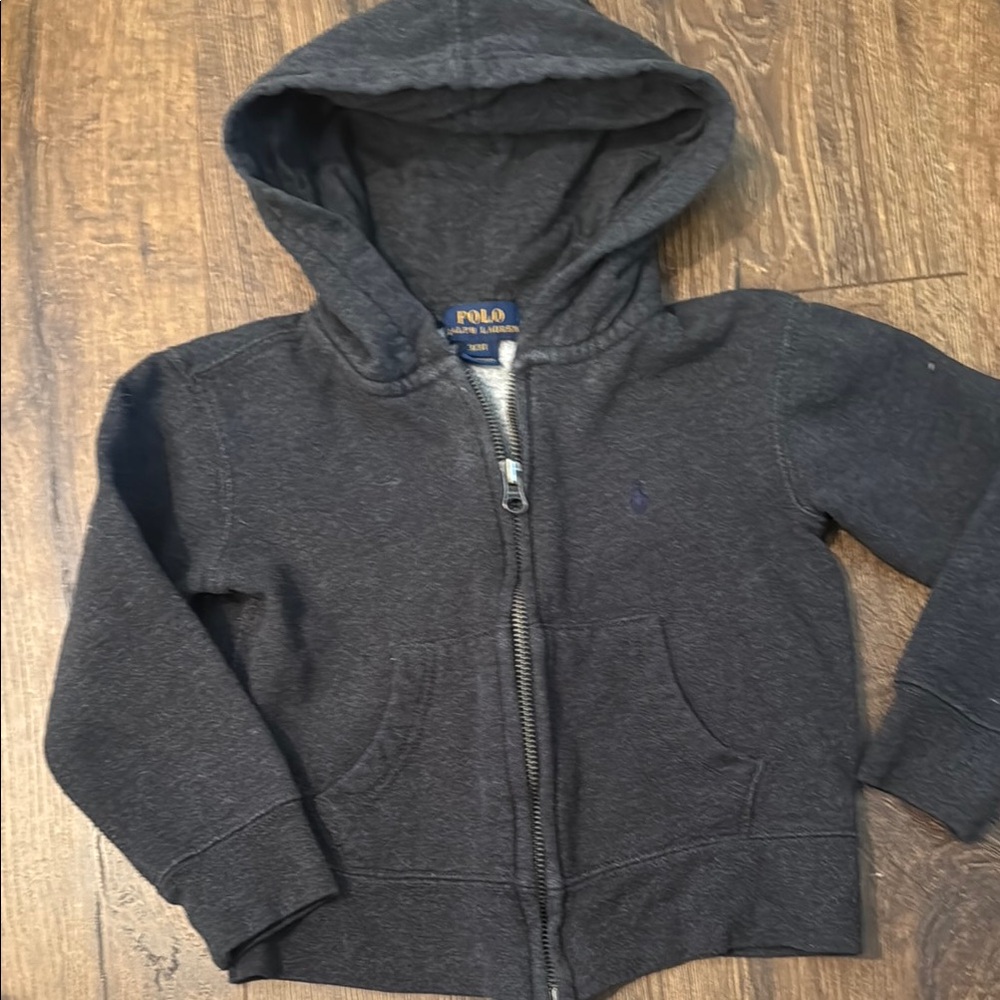 Polo by Ralph Lauren Kids Gray Hoodie pony 3T‎